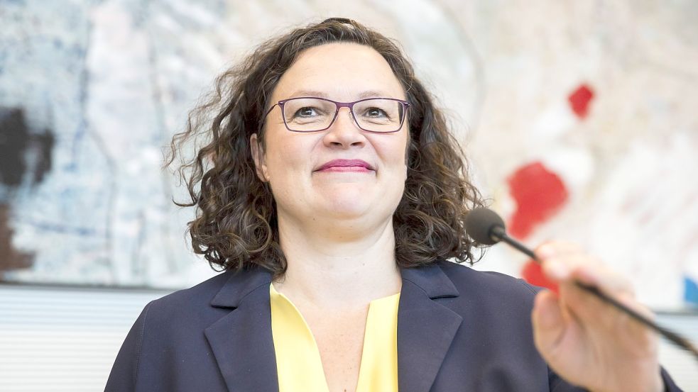 Andrea Nahles soll 2022 einen neuen Spitzenjob bekommen: Chefin der Agentur für Arbeit. Foto: imago images/Emmanuele Contini