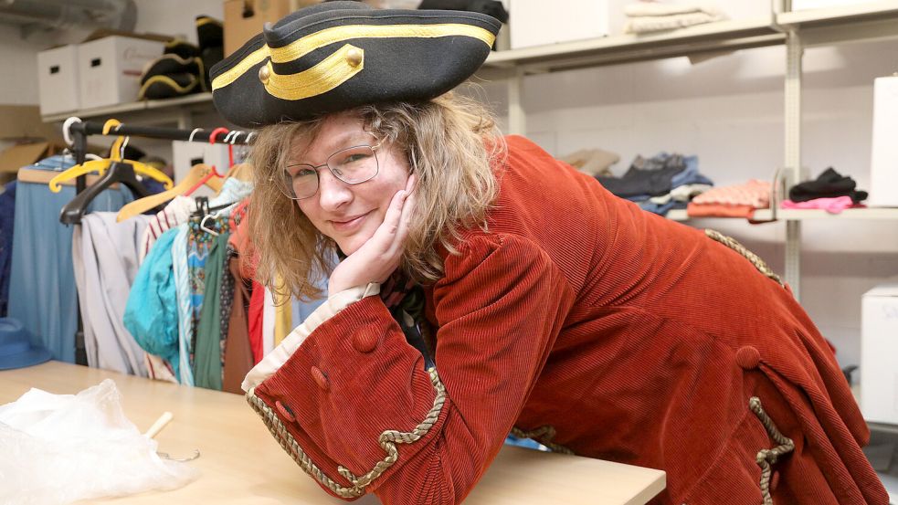 Karin Oldenburga hatte Spaß beim Verkleiden - auch wenn sie nicht alles fand, worauf sie hoffte. Foto: Romuald Banik
