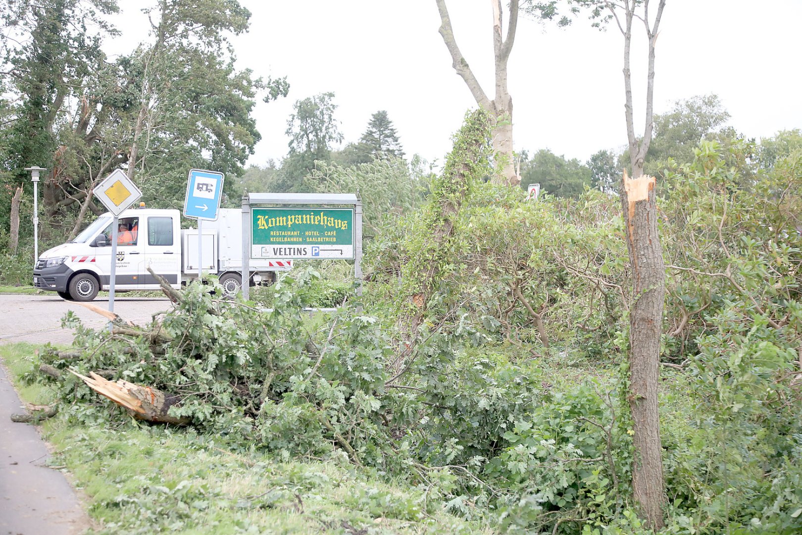 Aufräumen nach Tornado in Großheide - Bild 9