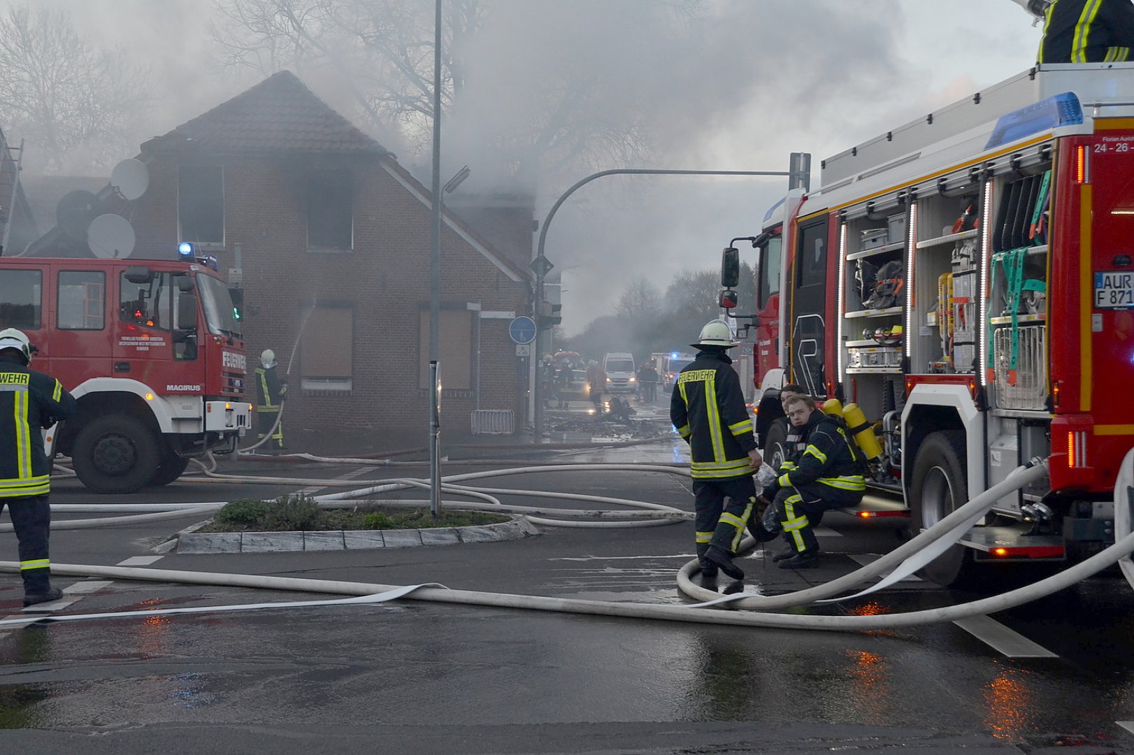 Brand in Mittegroßefehn - Bild 1