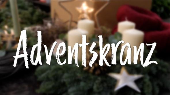 In d' Tuun: Adventskranz