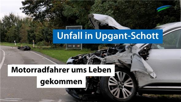 Motorradfahrer stirbt bei Unfall in Upgant-Schott