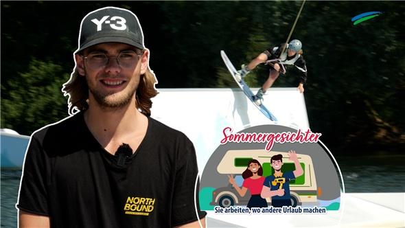 Sommergesichter | Henning Raap ist Crew-Mitglied auf der Wakeboard-Anlage in Aurich