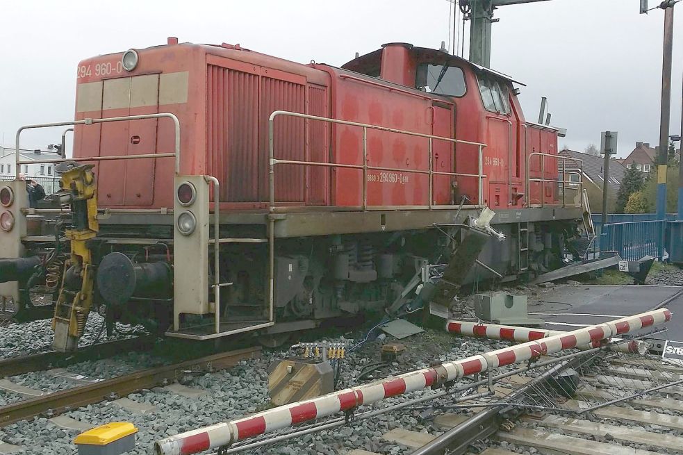 Die Bahnstrecke ist gesperrt. Bild: Bundespolizei