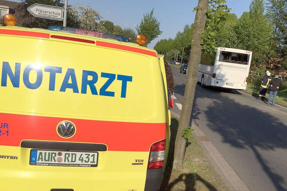 Der Unfall passierte an der Einmündung zur Schule in Plaggenburg. Foto: Leuchters
