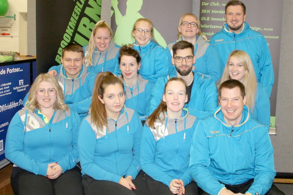 Die Macher des Brookmerland-Turniers. Dieses zwölfköpfige Team organisiert die Meisterschaften.