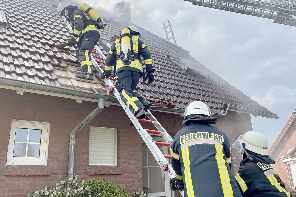 Die Feuerwehr war mit rund 80 Einsatzkräften vor Ort. Foto: Feuerwehr