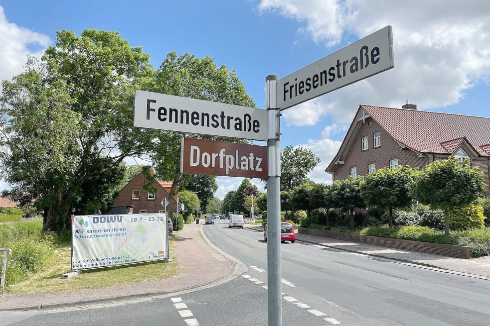 Der erste Bauabschnitt wird von der Friesenstraße Ecke Fennenstraße Richtung Loogstraße reichen. Foto: Aike Ruhr