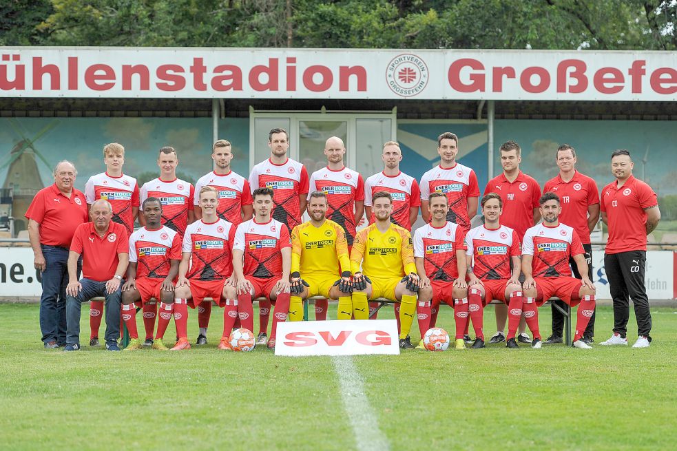 Die Mannschaft des SV Großefehn blieb nahezu komplett beieinander. Lediglich vier Spieler schieden aus dem Kader aus, ebenso kamen vier dazu.