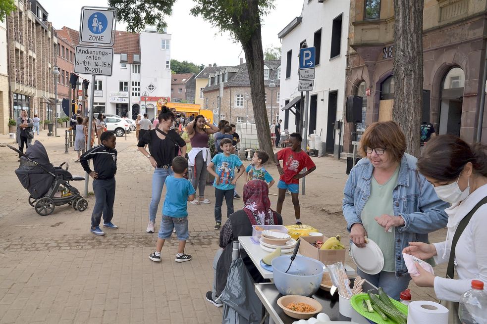 Die Anlaufstelle auf dem Mühlener Markt.