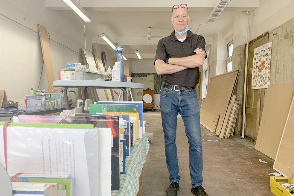 Jörg Drescher ist Inhaber der Buchhandlung Oelrich&Drescher, mit der er nun umzieht. Fotos: Polat