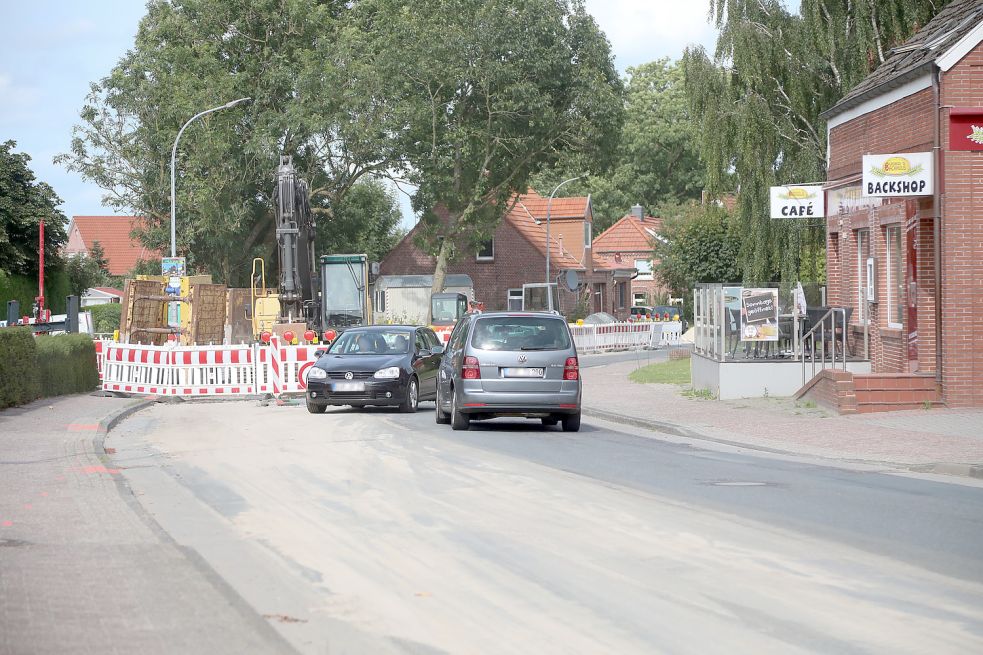 Ubbo’s Backhuus in Riepe bleibt während der Bauarbeiten geschlossen. Foto: Romuald Banik