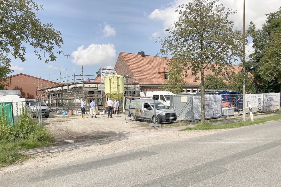 Drei neue Anbau fasst zwei Klassenräume und den neuen Werkraum. Foto: Karin Böhmer