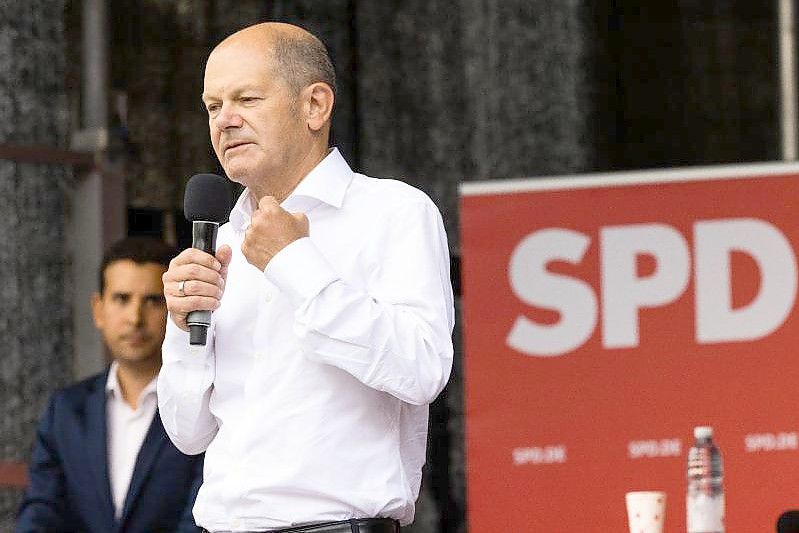 SPD-Kanzlerkandidat Olaf Scholz. Foto: Philipp von Ditfurth/dpa