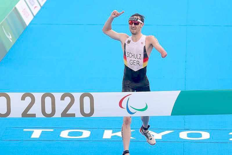 Triathlet Martin Schulz gewann bei den Paralympics die erste Goldmedaille für das deutsche Team. Foto: Karl-Josef Hildenbrand/dpa