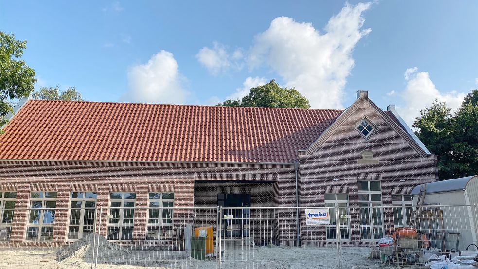 Noch ist das neue Gemeindehaus nicht fertig. Wie es einmal aussehen wird, ist aber schon deutlich sichtbar.