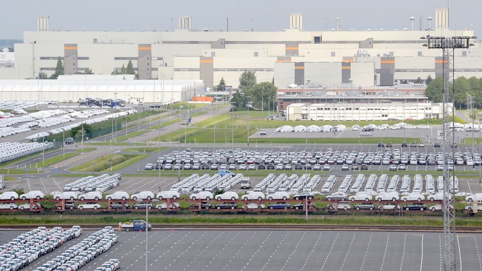 Im Emder Volkswagenwerk stehen nächste Woche erneut die Bänder still. Archivfoto: Aiko Recke