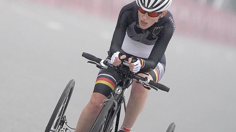 Fuhr in Tokio zu ihrem zweiten Gold: Jana Majunke. Foto: Marcus Brandt/dpa
