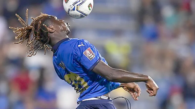 Italiens Moise Kean in Aktion. Foto: Fabio Ferrari/LaPresse via ZUMA Press/dpa