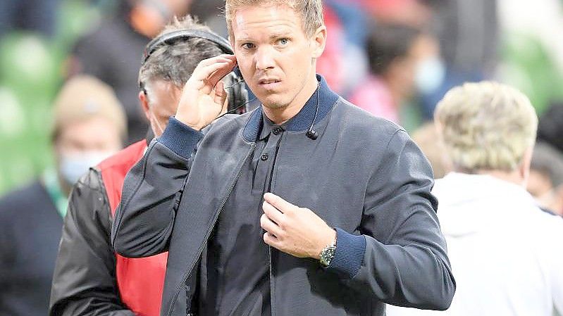 Kehrt an seine alte Wirkungsstätte zurück: Bayern-Coach Julian Nagelsmann. Foto: Carmen Jaspersen/dpa