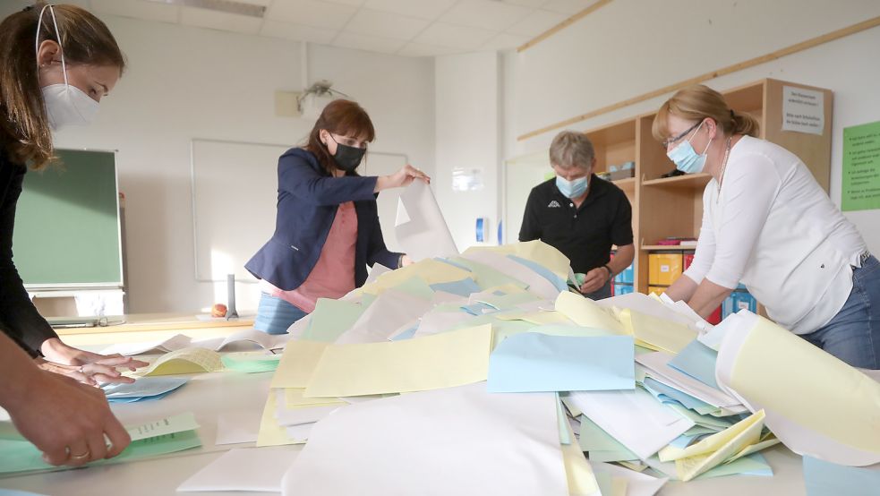 Auf den meisten Stimmzetteln hatten die Ihlower Wähler ihre Kreuze bei der SPD gesetzt. Foto: Romuald Banik