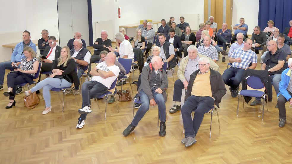 Etwa 40 Zuschauer waren ins Bürgerhaus Ihlowerfehn gekommen. Foto: Romuald Banik