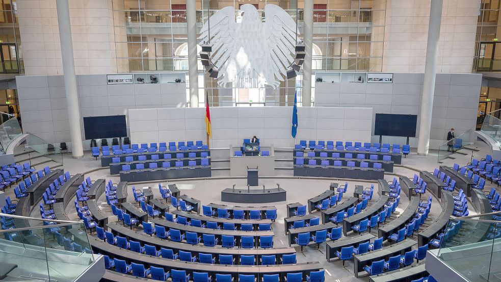 Das Plenum im Deutschen Bundestag. Foto: DPA