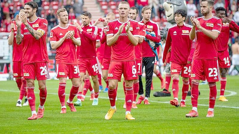 Für den 1. FC Union Berlin beginnt mit dem Spiel gegen Slavia Prag das Abenteuer Conference League. Foto: Andreas Gora/dpa