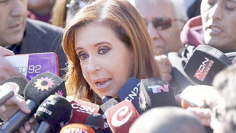 „Ich habe dem Präsidenten immer gesagt, dass mich die angespannte soziale Lage beunruhigt“: Cristina Kirchner. Foto: David Fernandez/EFE/dpa