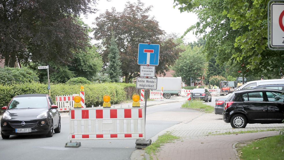 In den vergangenen Monaten gab es mehrfach Vollsperrungen in der Popenser Straße. Archivfoto: Romuald Banik