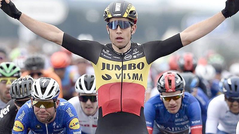 Der Alleskönner Radsport-Szene: Wout van Aert. Foto: Ian Rutherford/PA Wire/dpa