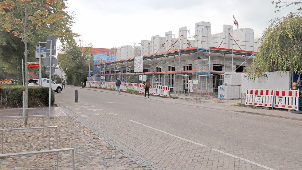 Für den Neubau zwischen Marktpassage und Abegg-Passage muss der Georgswall für einen Tag gesperrt werden. Foto: Heino Hermanns
