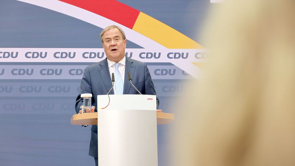 Hat nicht alleine verloren: CDU-Chef Laschet am Tag nach der Wahl. Foto: Frank Ossenbrink via www.imago-images.de