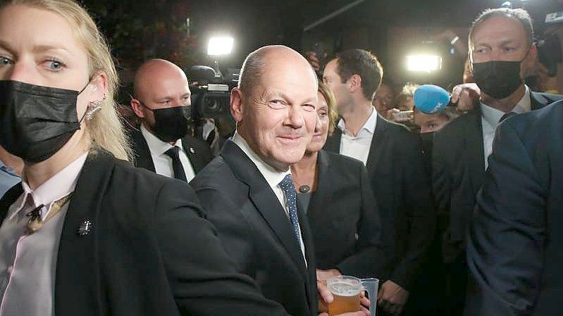 Die SPD will mit Olaf Scholz den nächsten Kanzler stellen. Foto: Wolfgang Kumm/dpa