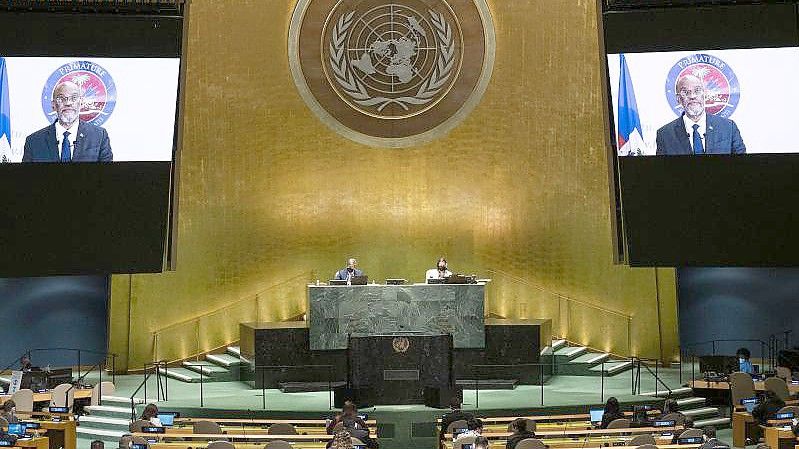 Sitzung in der UN-Generalversammlung am Hauptsitz der Vereinten Nationen. (Archivbild). Foto: Eduardo Munoz/Pool Reuters/AP/dpa