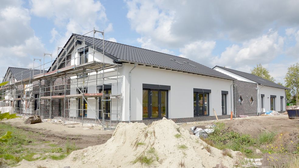 Der mittlerweile bereits eröffnete Kita-Neubau in Rechtsupweg wird immer wieder als Blaupause für Südbrookmerland genannt. Ob es tatsächlich zu einem Neubau kommt, ist nach der Wahl aber nicht mehr sicher. Archivfoto: Thomas Dirks