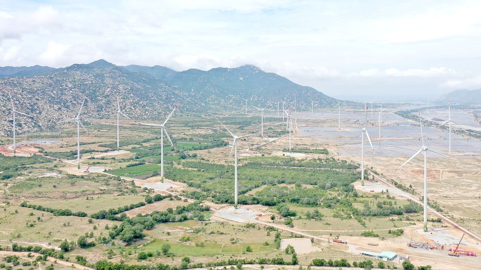 Der fast fertiggestellte Windpark in Vietnam. Foto: LBBW