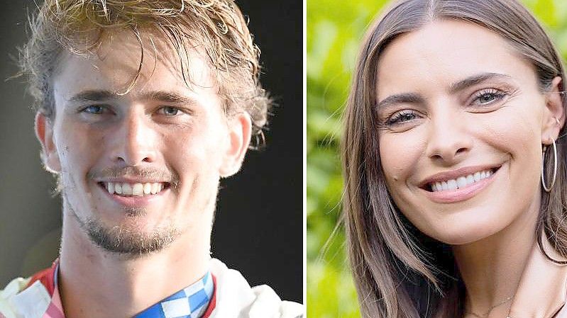 Tennisspieler Alexander Zverev und Sophia Thomalla scheinen sich näher zu kommen. Foto: Marijan Murat/Rolf Vennenbernd/dpa