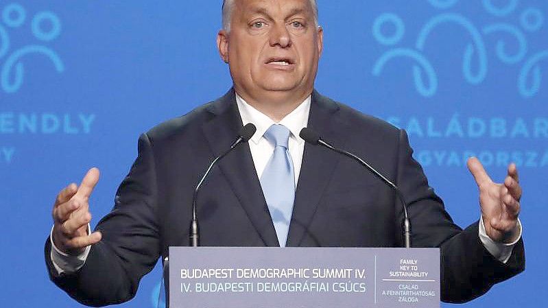 Ungarn unter Premier Viktor Orban steht wegen der Aushöhlung von Demokratie und Rechtsstaatlichkeit selbst stark in der Kritik. Foto: Laszlo Balogh/AP/dpa