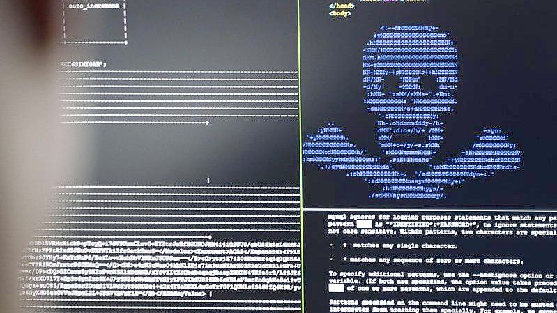 Die Angst vor Erpresser-Software wächst - der Markt für mehr IT-Sicherheit laut Bitkom ebenso. Foto: Frank Rumpenhorst/dpa