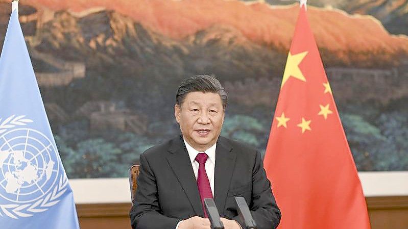 Chinas Präsident Xi Jinping hat in seiner Rede verstärkte chinesische Anstrengungen versprochen, die Artenvielfalt zu bewahren. Das Land ist zurzeit der weltweit größte Produzent von Treibhausgasen. Foto: Li Xueren/XinHua/dpa