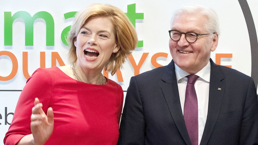 Julia Klöckner und Frank-Walter Steinmeier kommen am Sonntag nach Victorbur. Foto: DPA