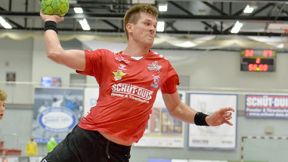 Jannes Hertlein gehörte im Spiel bei der Ahlener SG zwar zu den Haupttorschützen im Auricher Team. Insgesamt aber haperte es am Abschluss.Archivfoto: Bernd Wolfenberg