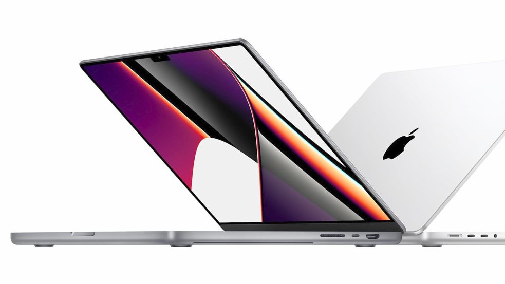 Apples MacBook Pro 2021: Erstmals verbaut der iPhone-Hersteller seine eigenen Hochleistungs-Chips. Foto: Apple/dpa