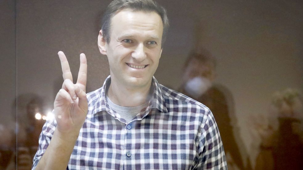 Alexej Nawalny, russischer Oppositionsführer, wird in Gefangenschaft für seinen Einsatz für Menschenrechte gewürdigt. Foto: Alexander Zemlianichenko/AP/dpa