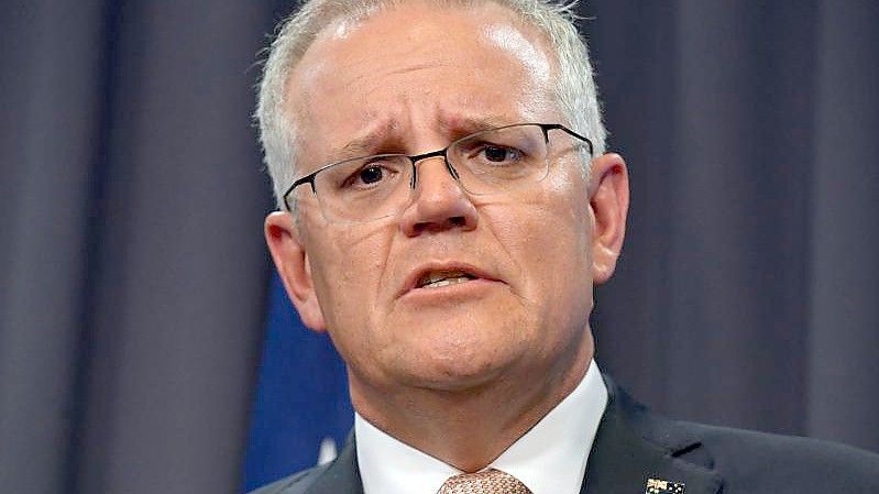 Premier Scott Morrison erklärte, den Ausstoß von Treibhausgasen bis 2050 auf null reduzieren zu wollen. Foto: Mick Tsikas/AAP/dpa