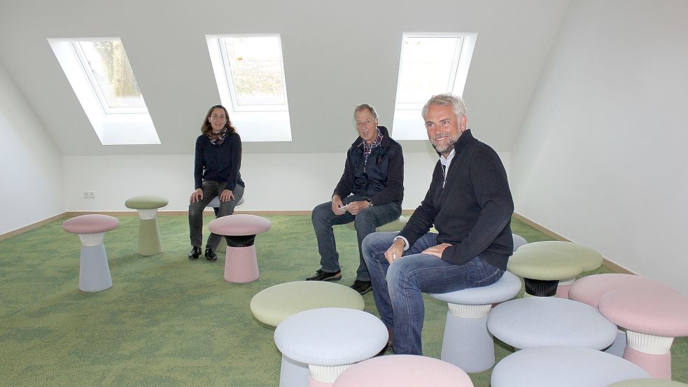 Im sogenannten Pilz-Raum sollen Konfirmanden eine andere Lernatmosphäre vorfinden als in der Schule. Foto: Karin Böhmer