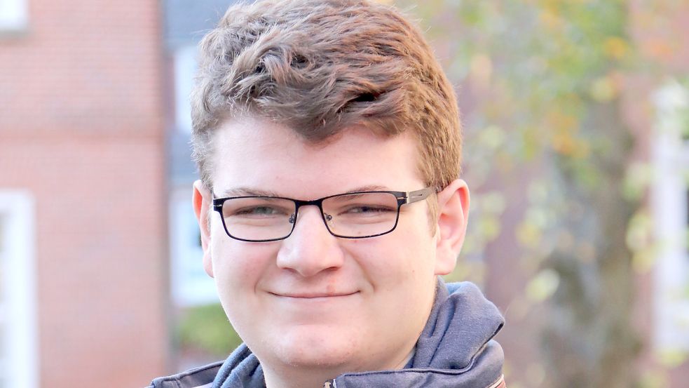 Nikolai Heinzel besucht die elfte Klasse des Gymnasiums Ulricianum in Aurich. Foto: Heino Hermanns