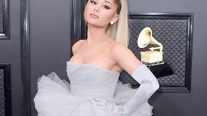 US-Sängerin Ariana Grande bei den 62. Grammy Awards. Foto: Jordan Strauss/Invision/AP/dpa
