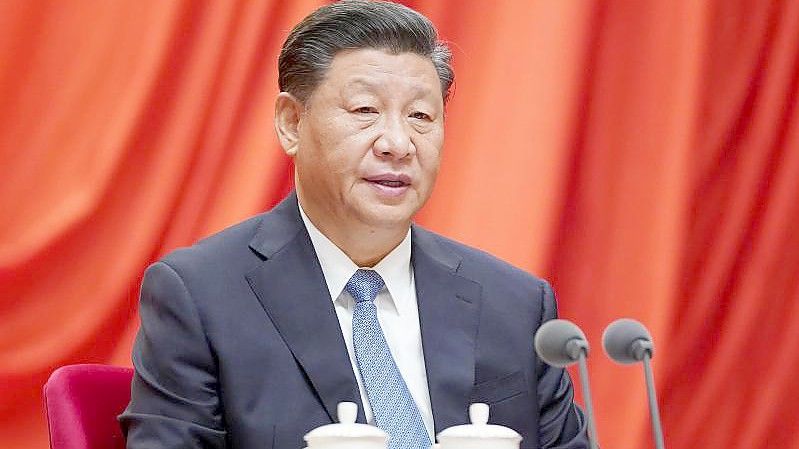 Xi Jinping, Präsident von China, spricht auf der fünften Plenarsitzung der 19. Zentralen Kommission für Disziplinaraufsicht der Kommunistischen Partei Chinas in Peking. (Archivbild). Foto: Li Xueren/XinHua/dpa